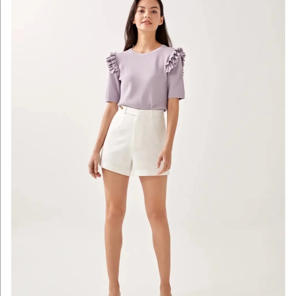 Ruffle knit top